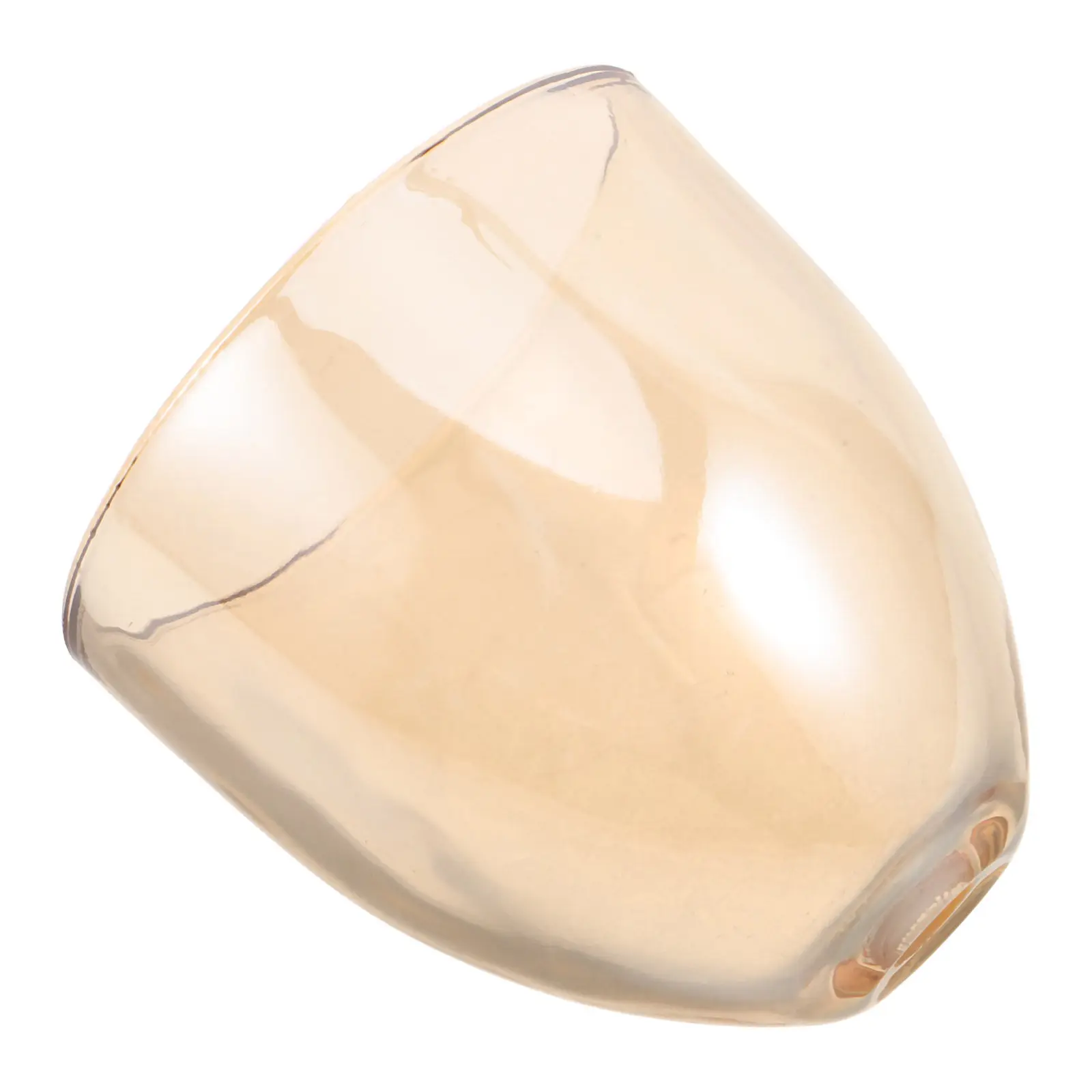 Amber Glass Lamp Shade Replacement 3.9W X Bell Shaped Mini Pendant Light Cover Retro Ceiling Light Shade Floor Lamp Accent