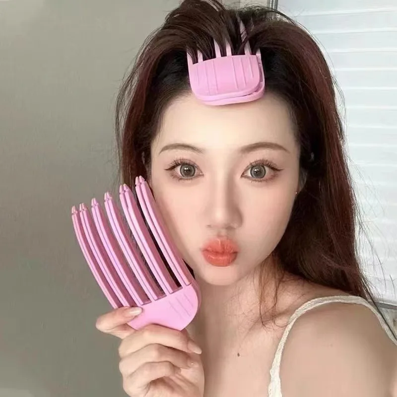 4Pairs Wind Plastic comb high cranial top hairpin for women Heightens Shampooed forehead bangs Hairpin for lazy people HA2715