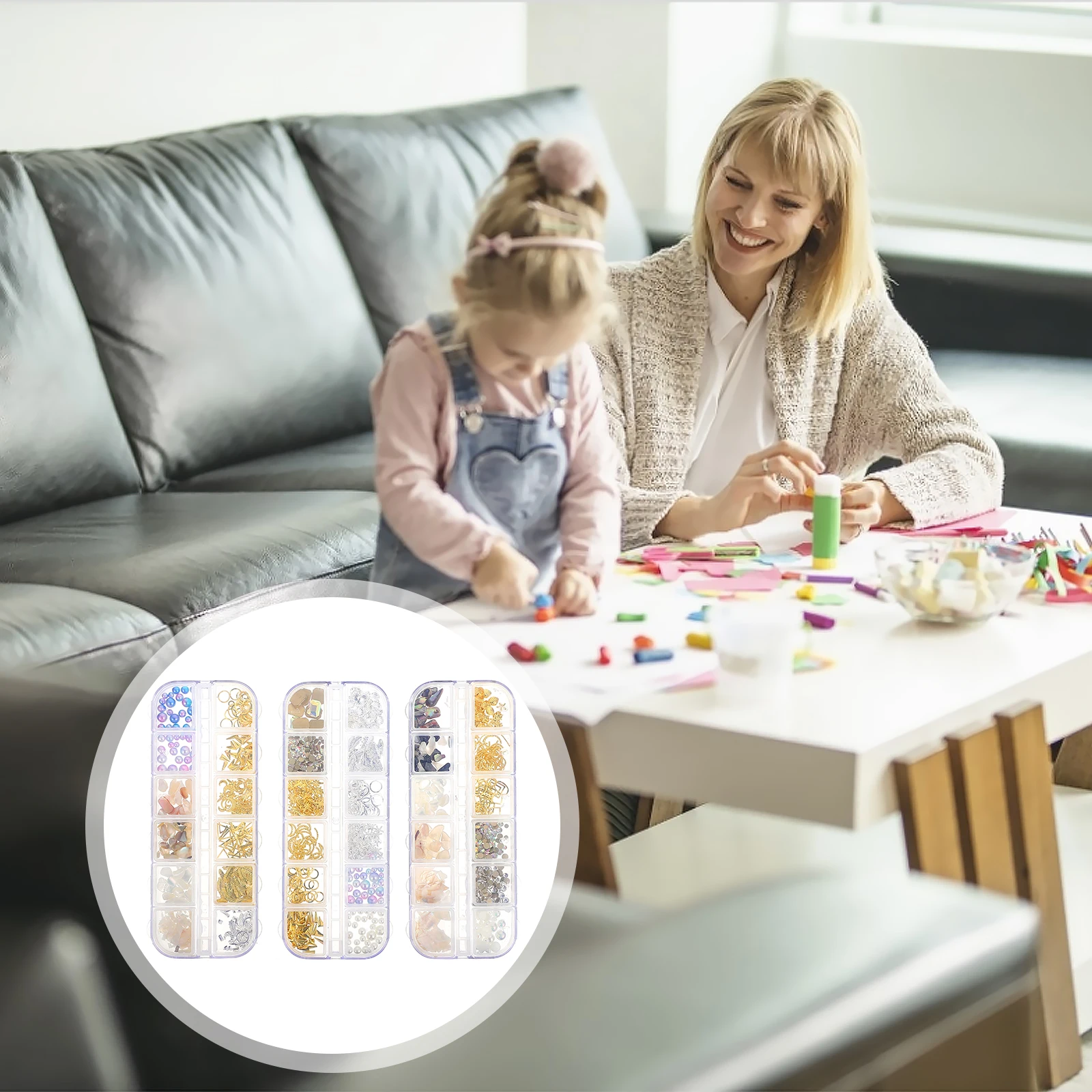 

Epoxy Filling Alloy Resin Charms 3 Boxes DIY Accessories Supplies for Necklace Bracelet Keychain Crafts Resin Fillers