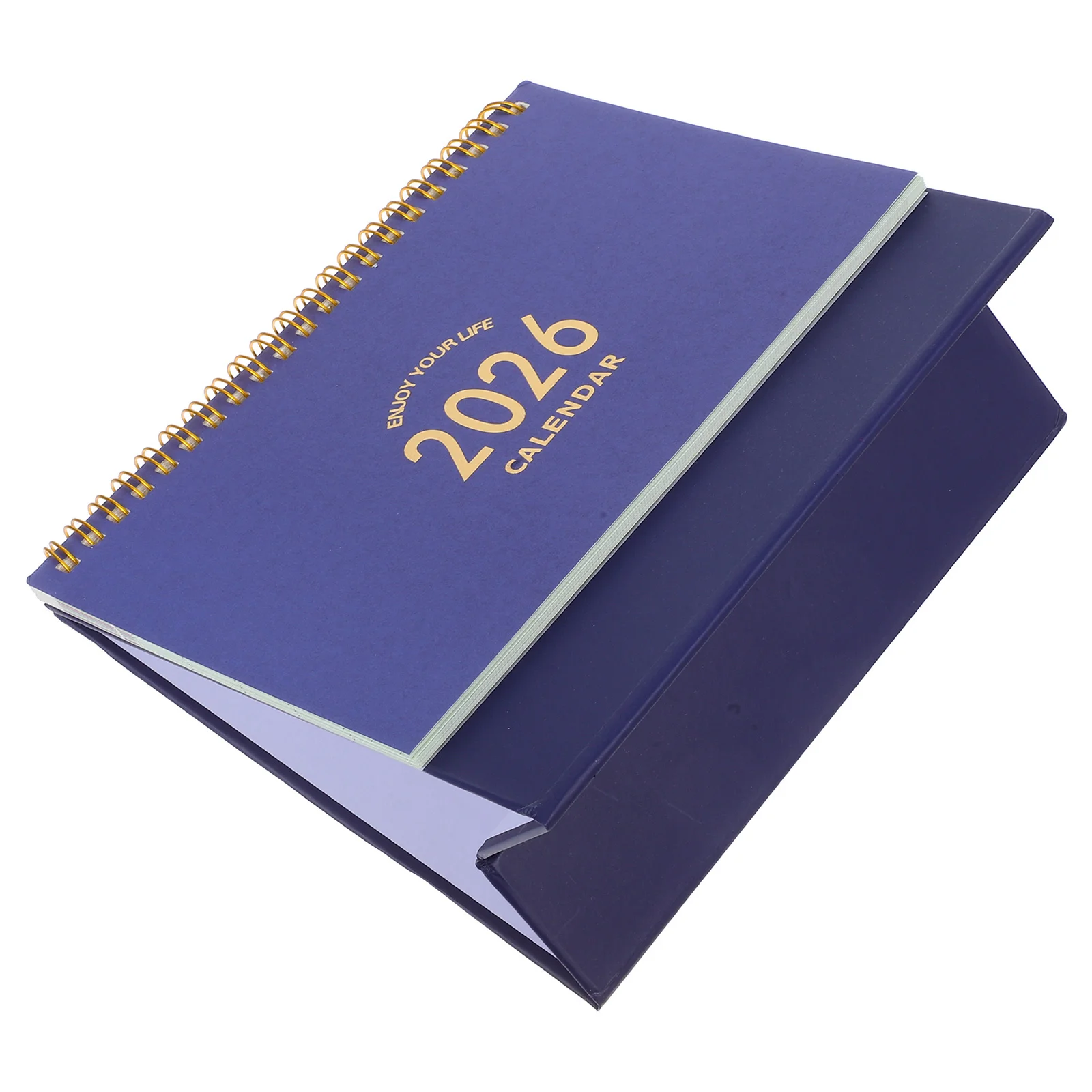 Mini calendrier de bureau à rabat sur pied, minimaliste, petit planificateur de bureau pour le bureau et la maison, organisateur rond de papier avec 2026