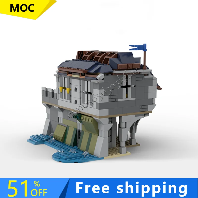 

525 шт. индивидуальный MOC-31120 средневековый замок наблюдение за моделями здания DIY блоки инновационные кирпичи сборка игрушки праздничные подарки