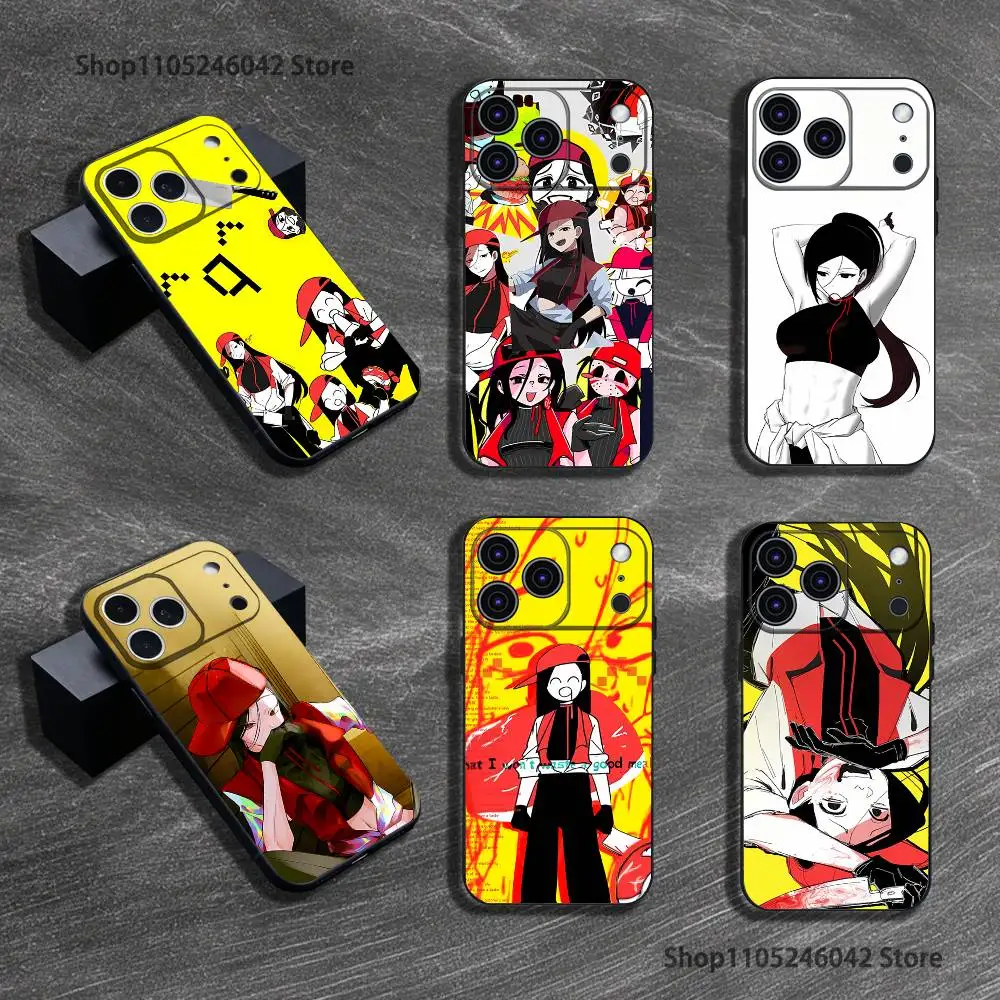

Yi Xi Singer Meat Girl Phone Case For iPhone 17,16,15,14,13,12,11,Pro,XS,Max,XR,Plus,E,SE4,Mini Black Shockproof Soft Cover