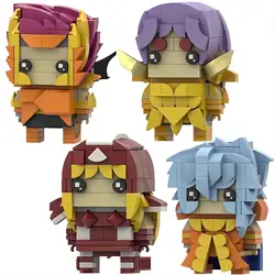 MOC Classic Japanese Anime Saint-Seiyaed Brickheadz Building Blocks Assembly Character Constellation Brick Toy Holiday Gift