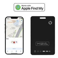 Ultrathin Wallet Tracker Card Blue Finder GPS Locator Wireless Charging Tracking Smart Tag Work With Apple Find My(IOS Only)
