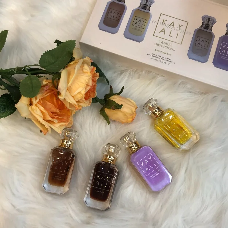

KAYALI Miniature Perfume Set 10ml*4 Long Lasting Luxury Portable Unisex Fragrance Collection Elegant Sweet Rich Smooth Premium