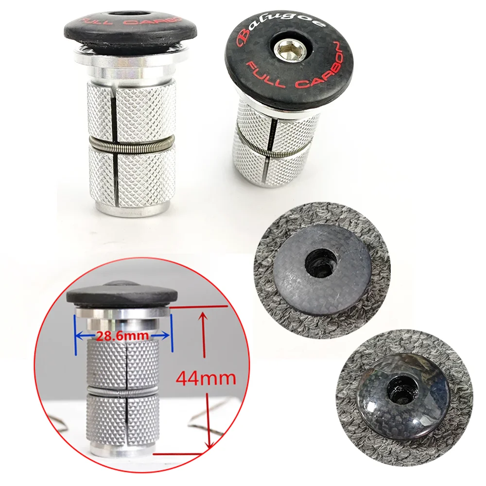 

28.6MM Specific Suspension Core Aluminum Alloy Expansion Flower Core Carbon Fiber Stem Cover Bicycle Head Bowl Carbon Fiber Fork