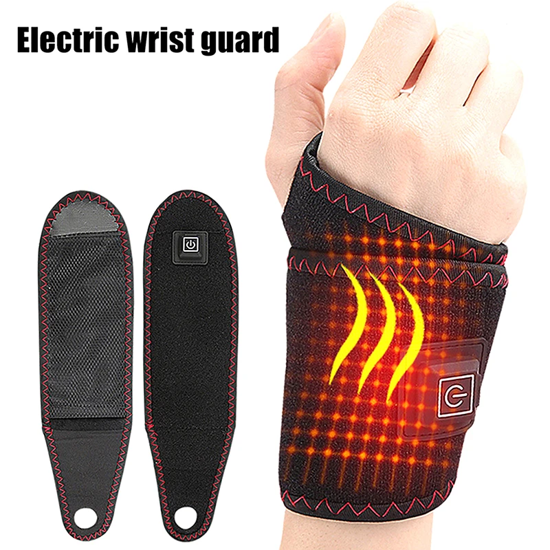 

Electrically Heated Wrist Support Sleeve Elbow Ankle Protection Adjustable Wrist Guard Breathable Hand Joint Protection Tool