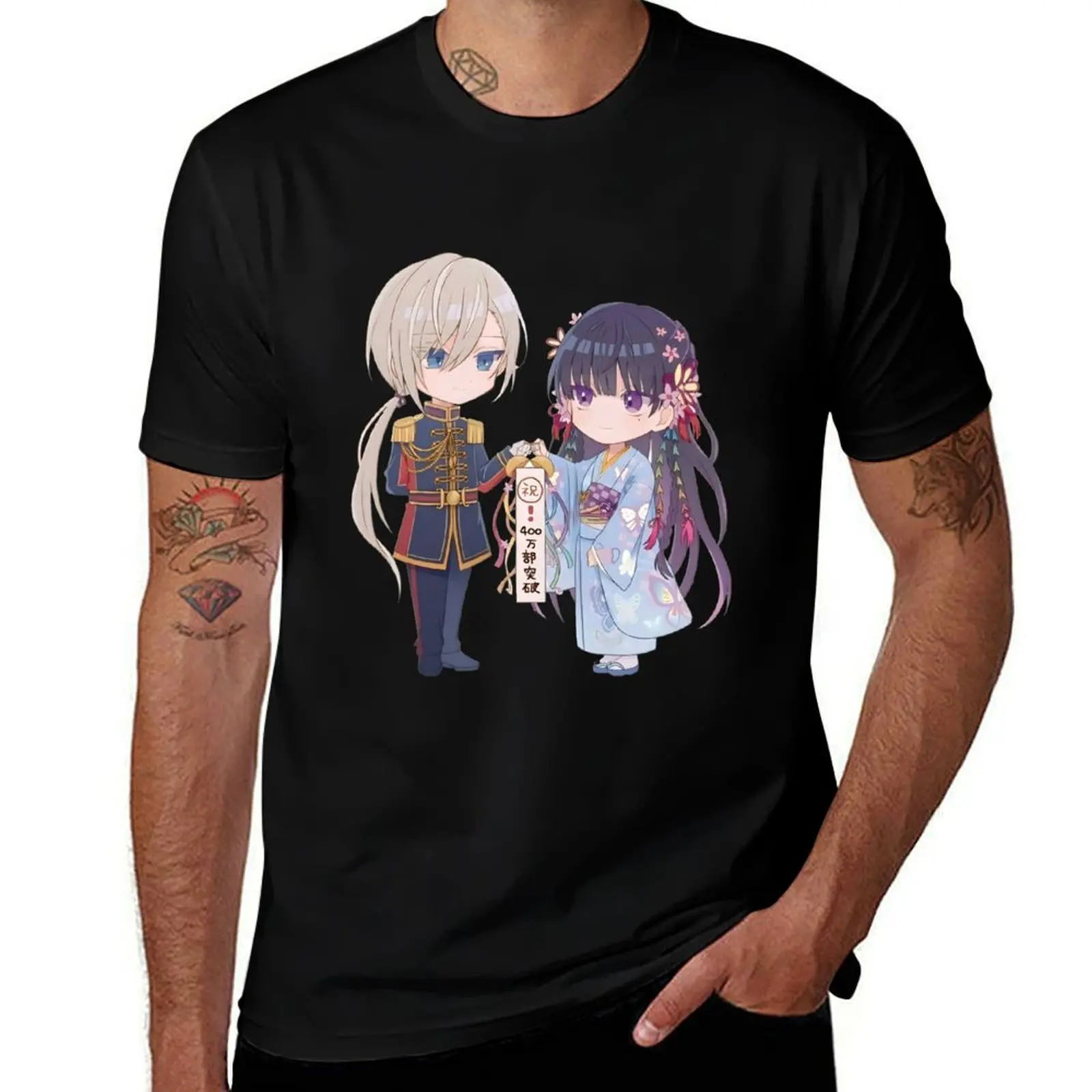 

Kiyoka And Miyo T-Shirt Man t-shirt summer top clothes plain black t shirts men