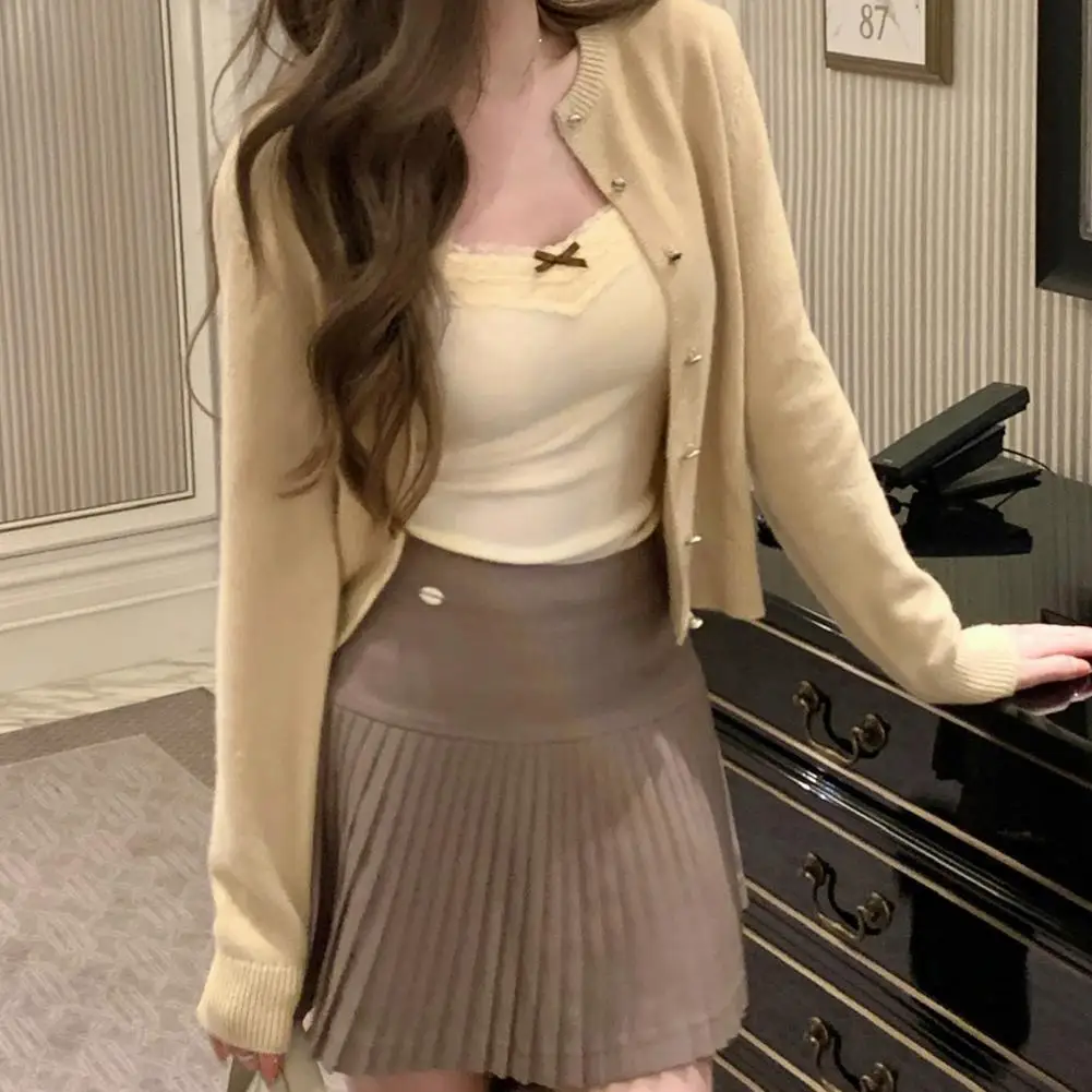 Women Bottoming Vest Sling Sleeveless Lace Trim Regular Fit Tops Solid Color Breathable Fabric Tank Tops Daily Wear 민소매 조끼