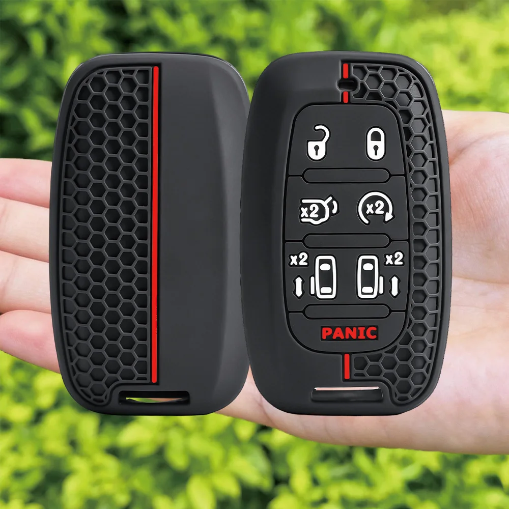 For Chrysler Pacifica Voyager Silicone Remote Key Case Protective Shell Soft Touch Anti Scratch