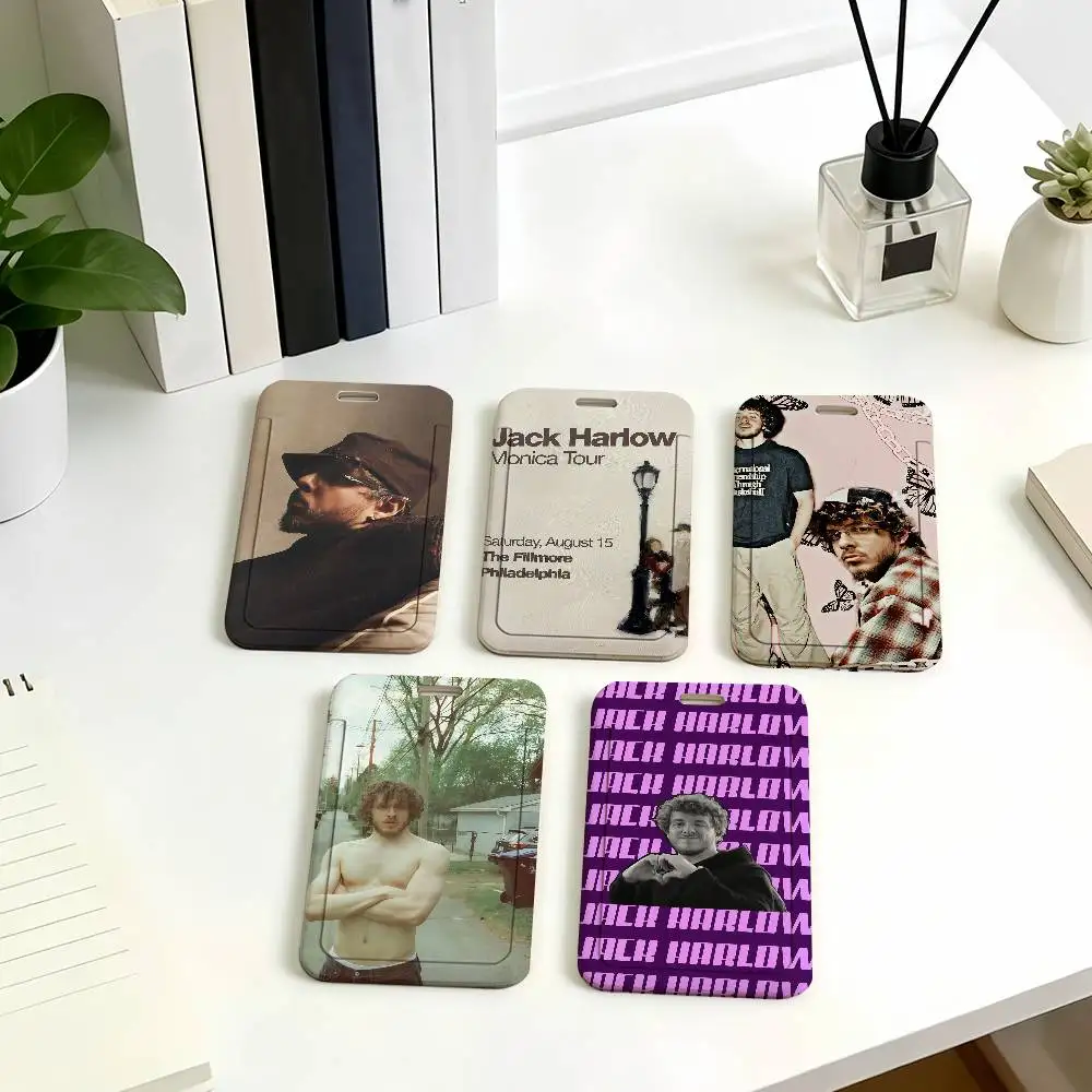 Jack H-Harlow Monica Card Holder Corporate Business Work Badge Holders Uisex Credit Bus Daily Commute ID Case