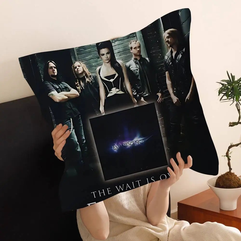 E-Evanescences Rock Band Pillowcase toon Gift Cushion Cover Bedroom Home Sofa Chair Seat Decor pillow case