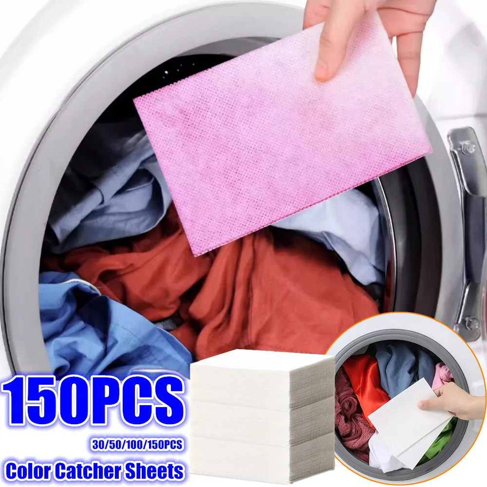 Color Catcher Sheets For Laundry, Color And Stain Absorbing Laundry Washing Sheets, Allow Mixed Washes 30/50/100/150pcs