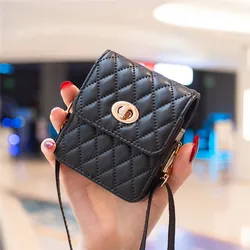 Fashion Universal Mini Crossbody Bag for Samsung Z Flip 5 Z Flip 4 Z Flip 3 OPPO Flip 5G Shoulder Strap Folding Leather Bag Case