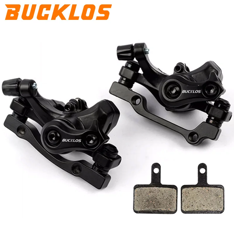 BUCKLOS Fahrrad Scheibenbremssattel 160 mm vorne/hinten Linie ziehen Scheibenbremse Aluminiumlegierung mechanische Bremsen Bremssättel MTB Teil
