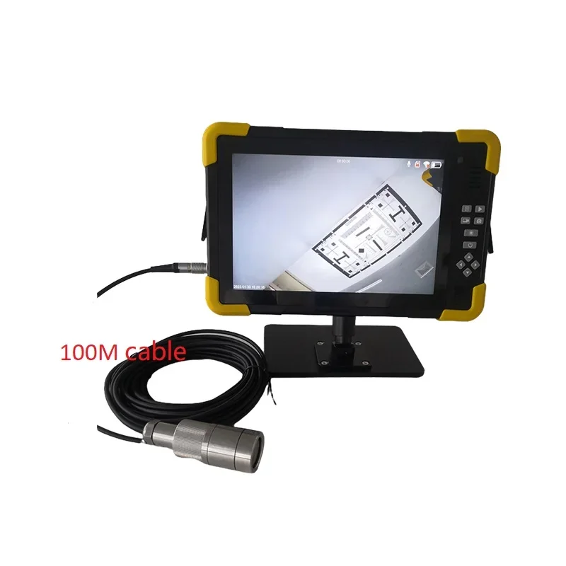 4K HD 10.1inch Monitor 316 Stainless Steel Waterproof Camera with 100M Cable Underwater Drain Deep Well Video Inspection Kit