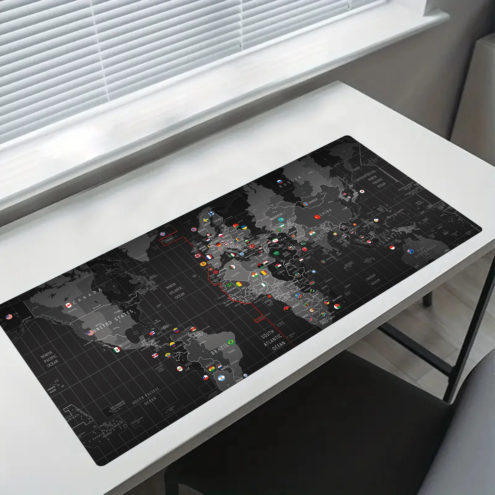 Professional Large Mouse Pad & Computer Game Mouse Mat (35.4x15.7IN/31.5X15.7IN Map) (90 x40/80x40cm Map)