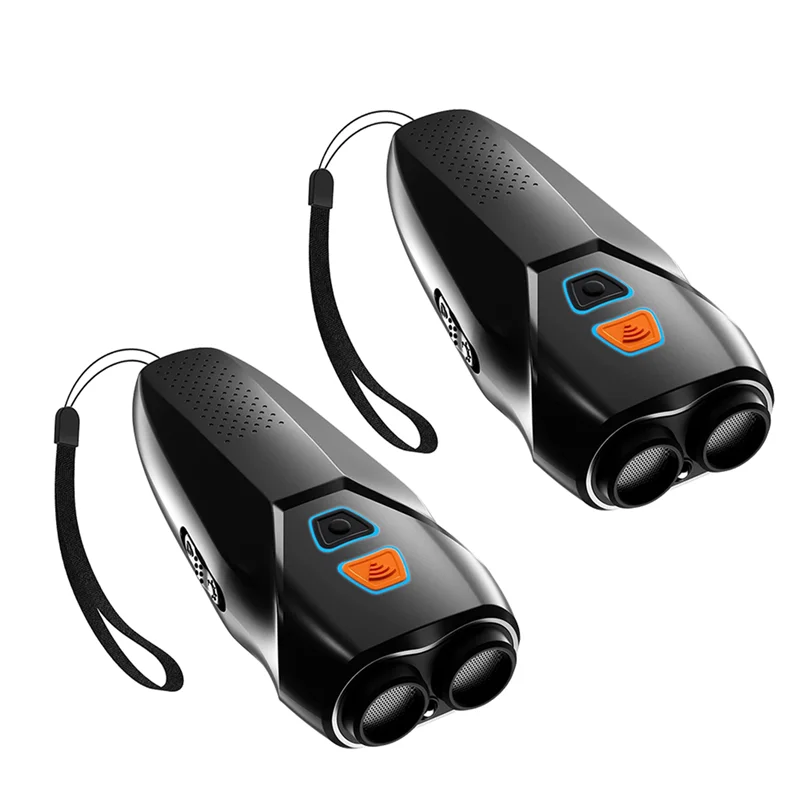 【NEW】2X Ultrasonic Dog Repeller Training LED Bark Stop Dog Deterrent Device Pet Dog Bark Stop Control Repellent + Flashlight