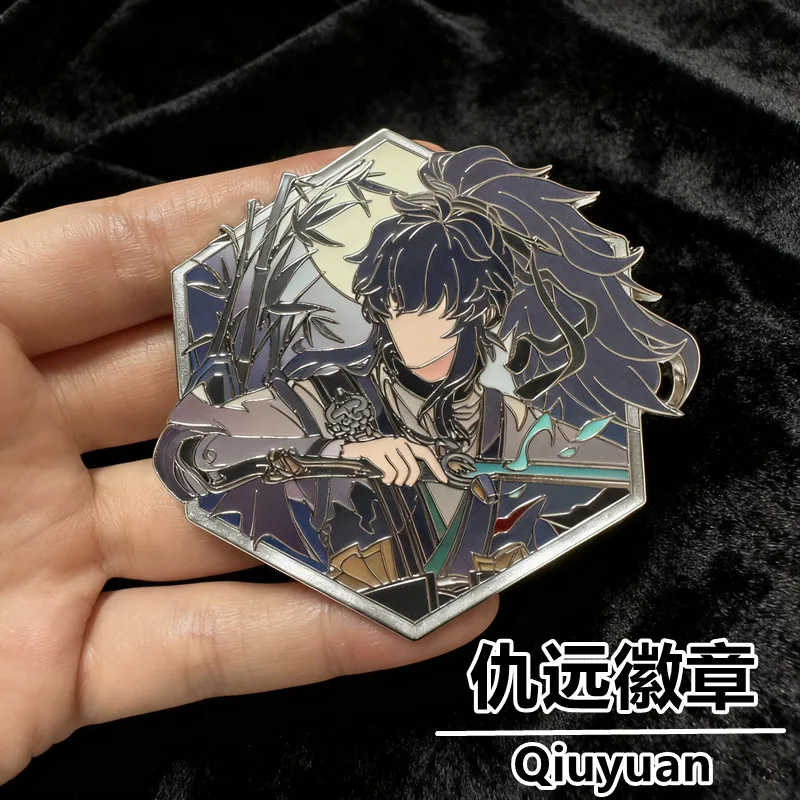 

Игра Wuthering Waves Qiuyuan аниме косплей мультфильм милая жесть металлический значок брошь рюкзак кулон аксессуары Рождественский подарок