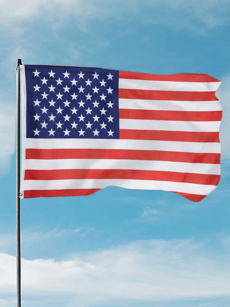 90x150 سنتيمتر الولايات المتحدة العلم الوطني البوليستر الطباعة نجوم المشارب العلم يوم الاستقلال العلم للعطلات الوطنية