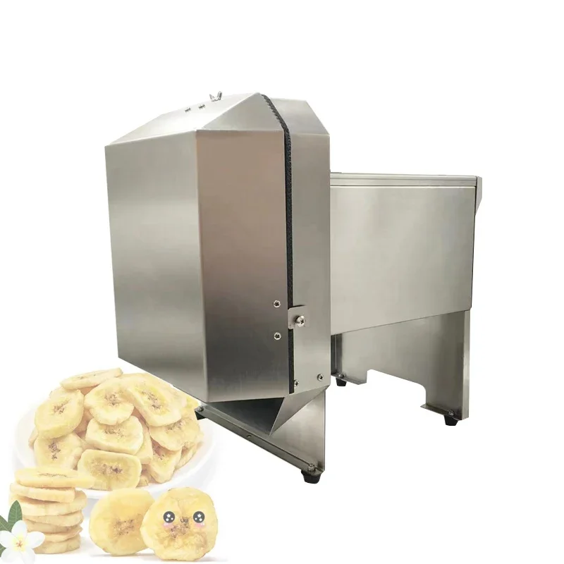 قطاعة الخضراوات الفاكهة الكهربائية آلة قطع الطماطم العمودية آلة صنع رقائق تقطيع الموز الأوتوماتيكية