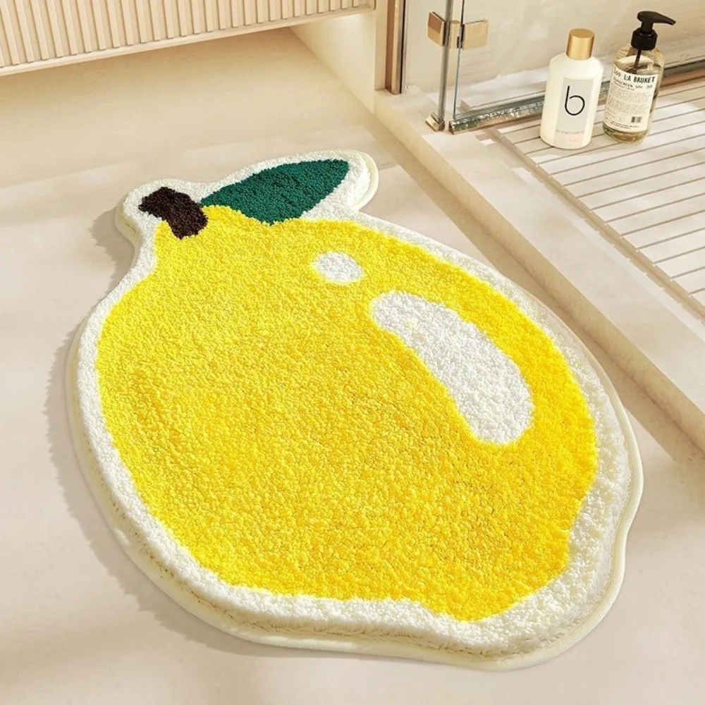 

Fruit-like Cashmere Non-slip Mat Bedroom Bedside Decorative Mat Special-shaped Carpet Bathroom Water Absorption