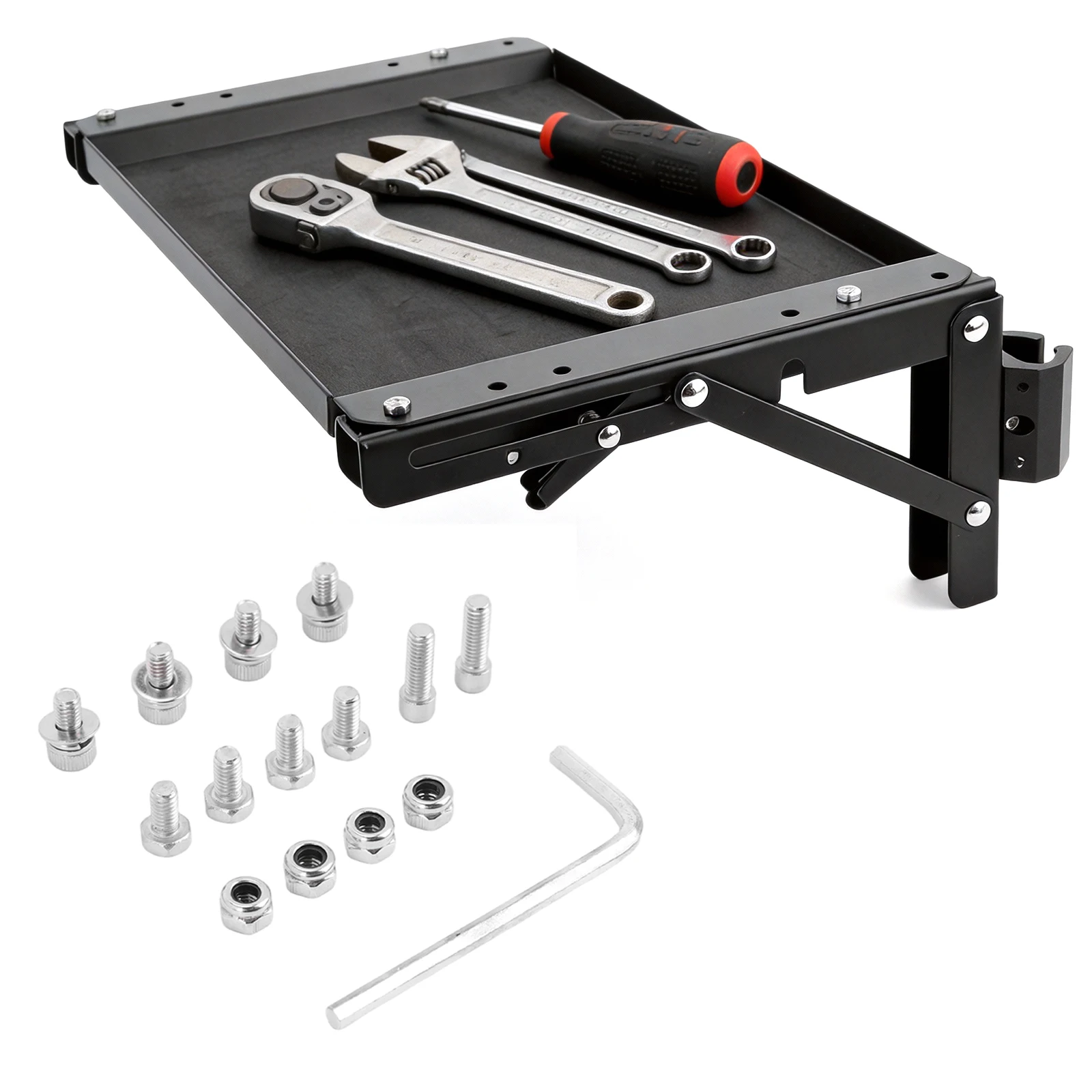 

Folding Magnetic Table No Drilling Required Powerful Magnetic Tool Tray Wear-Resistant Fit for Packout Toolbox Accessory
