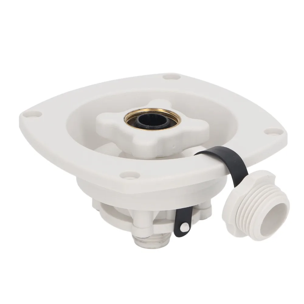 

Деталь для автофургона, белый настенный регулятор заливной горловины, черный встроенный клапан, регулируемый давление, запорный клапан для входа в воду, дорожный прицеп