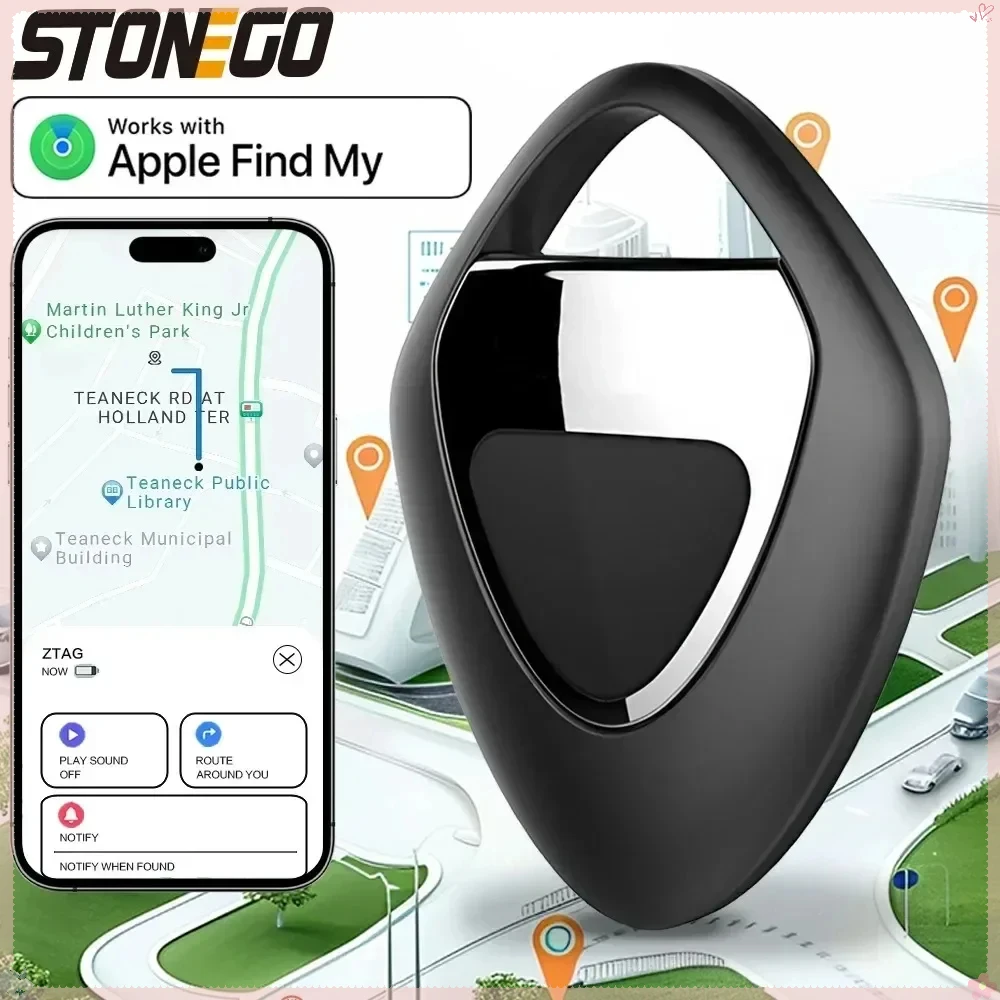 STONEGO Portable GPS Tracker Mini Bluetooth Device Anti-lost for Car Key Pet Child Smart Tracking Finder for IOS