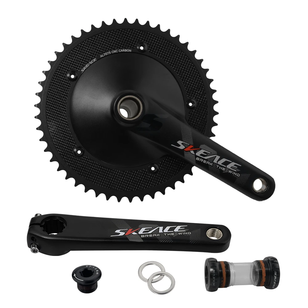 SKEACEクランク SKEACE Break The Wind Hollowtech Crankset, Fixie Crank, Fixed Gear