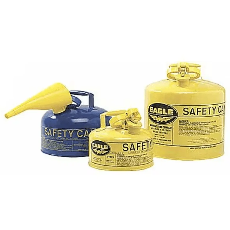 

Safety Can, Galvanized steel, 2 gal, Yellow, 11 1/4 in Dia., Diesel