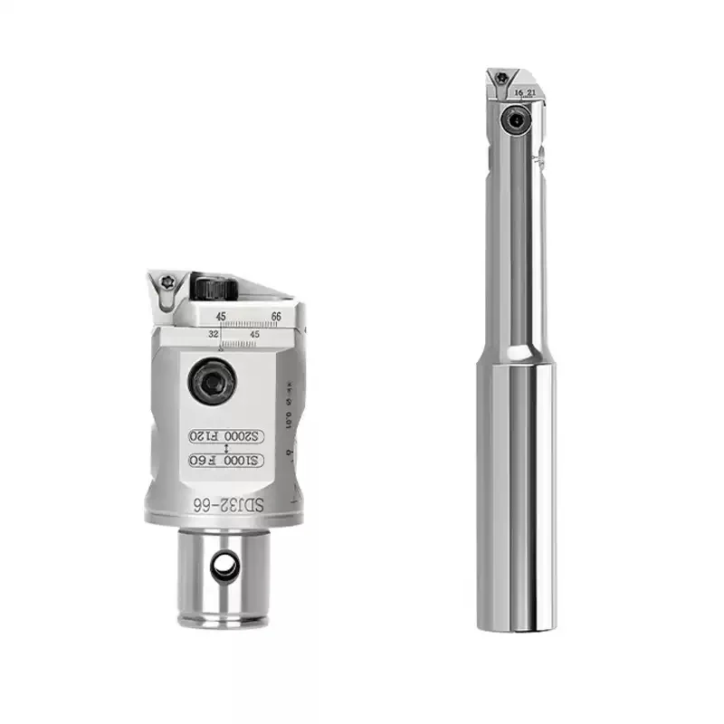 SDJ Adjustable Small Bore Boring Bar 8x Anti-Vibration Micro-Adjustable Boring Head Kit for Machining Center Precision Tools ﻿