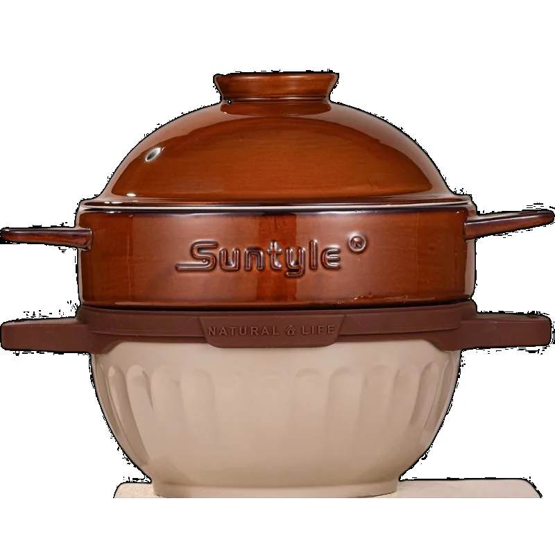 

Dacheng vitality pot ceramic steam pot chicken steamer household multi-functional stew cup induction cooker gas