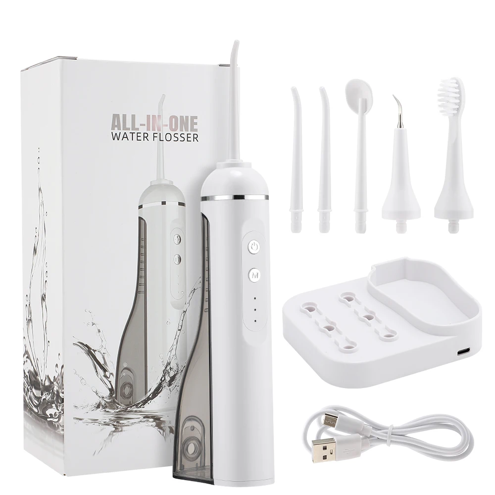 3 em 1 portátil irrigador oral água flosser escova de dentes elétrica sonic limpador ipx7 à prova dwaterproof água cálculo tártaro removedor