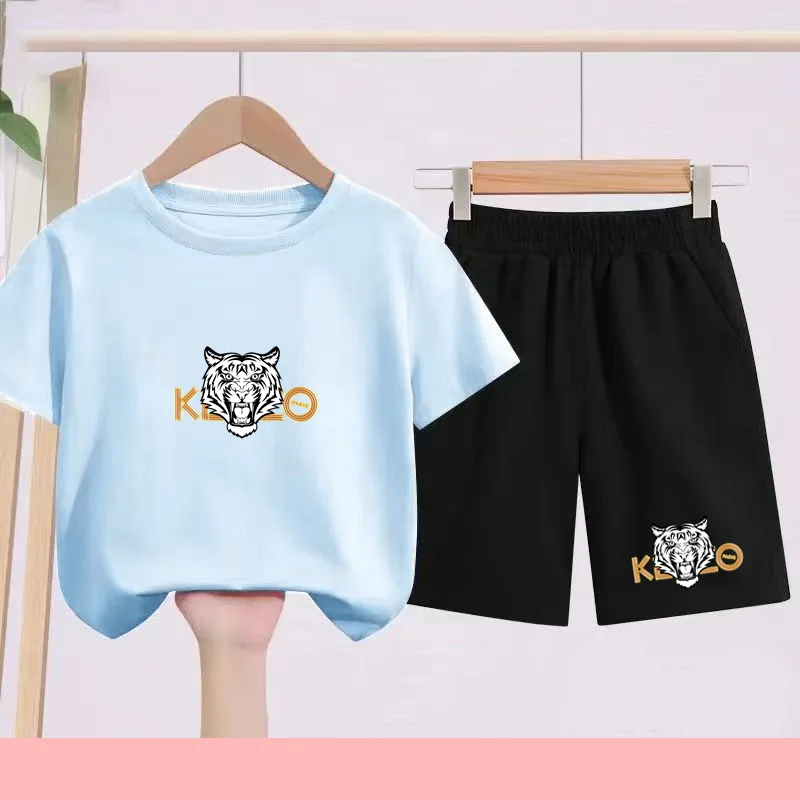 

Children's Sportswear, Casual T-shirts and Shorts Are Suitable for Children Aged 3 to 13. This Is a Gift for Both Boys and Girls