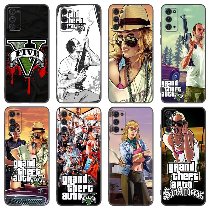 Rockstar Gta 5 Grand чехол для телефона Samsung Note 8 9 10 Lite 20 Ultra M40 M60 M80 S M14 M32 M33 5G M04 M10 M11 M12 M20 M22 M30