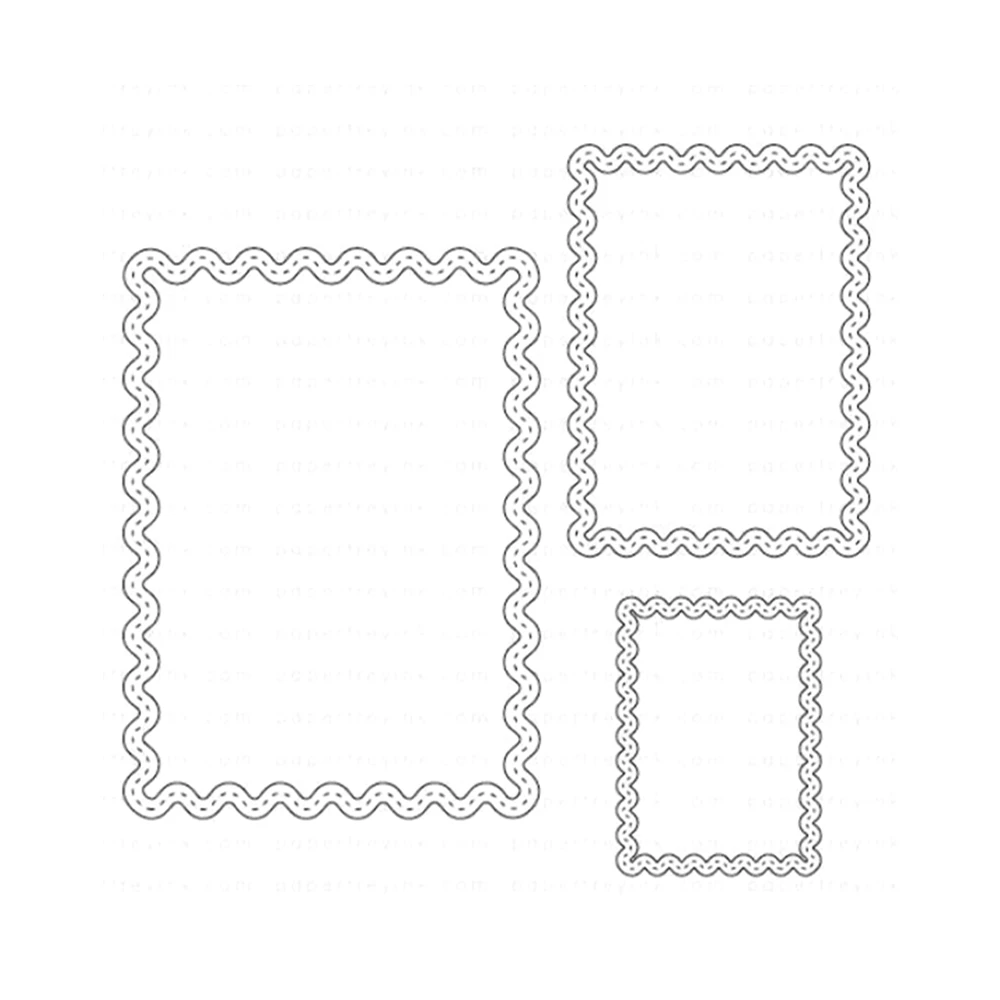 Nuovo 2024 Border Bling Skinny fustelle Scrapbooking per la produzione di carta cornici Card Craft no Clear timbri