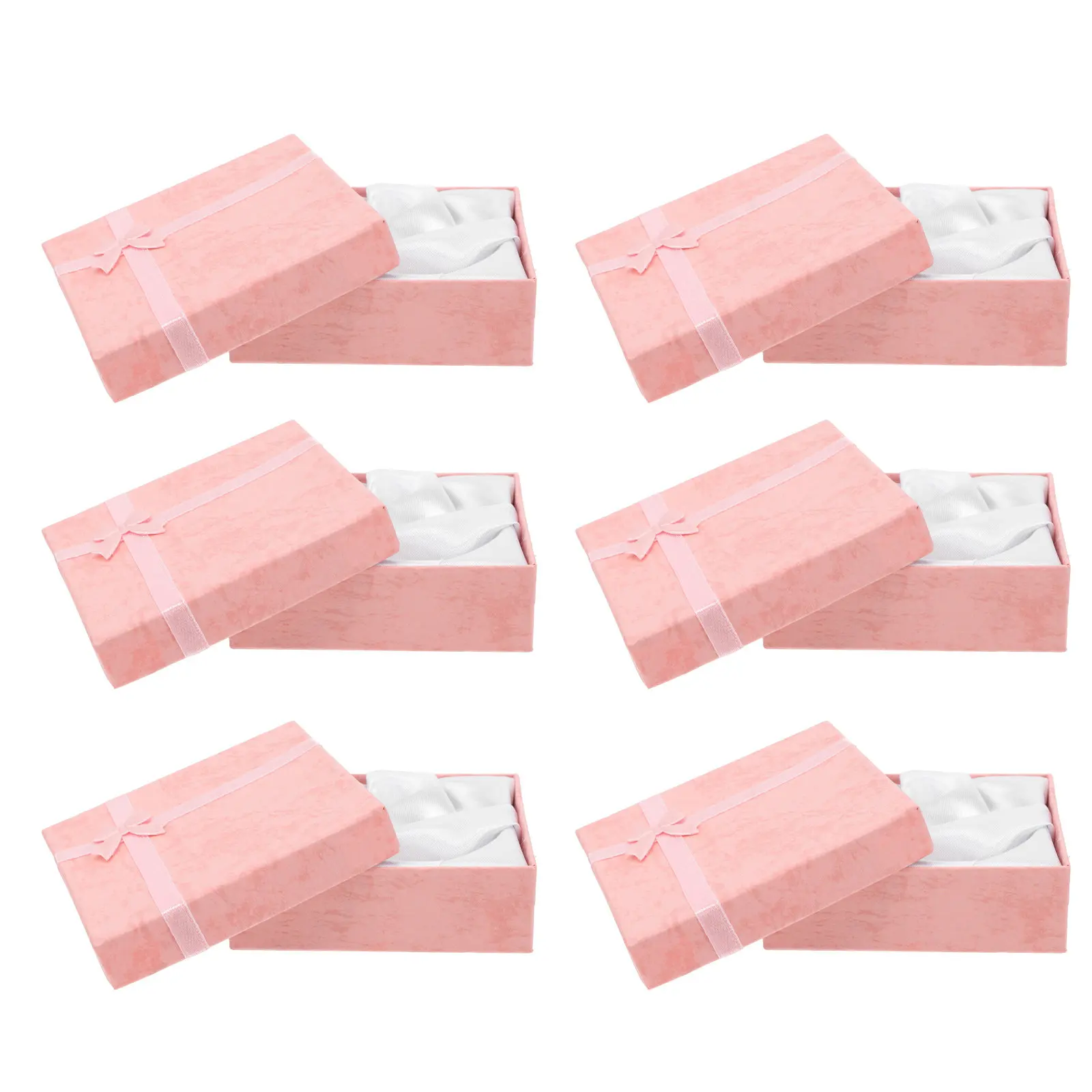 

6pcs Bracelet Box Jewelry Storage Box Vintage Style Compact With Sealing Lid Scratch-Resistant Organizer For Watch Chain Gift