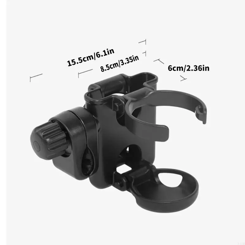 Compact Foldable Strollers Cup Holder Clamp Design Phone Storage Stand