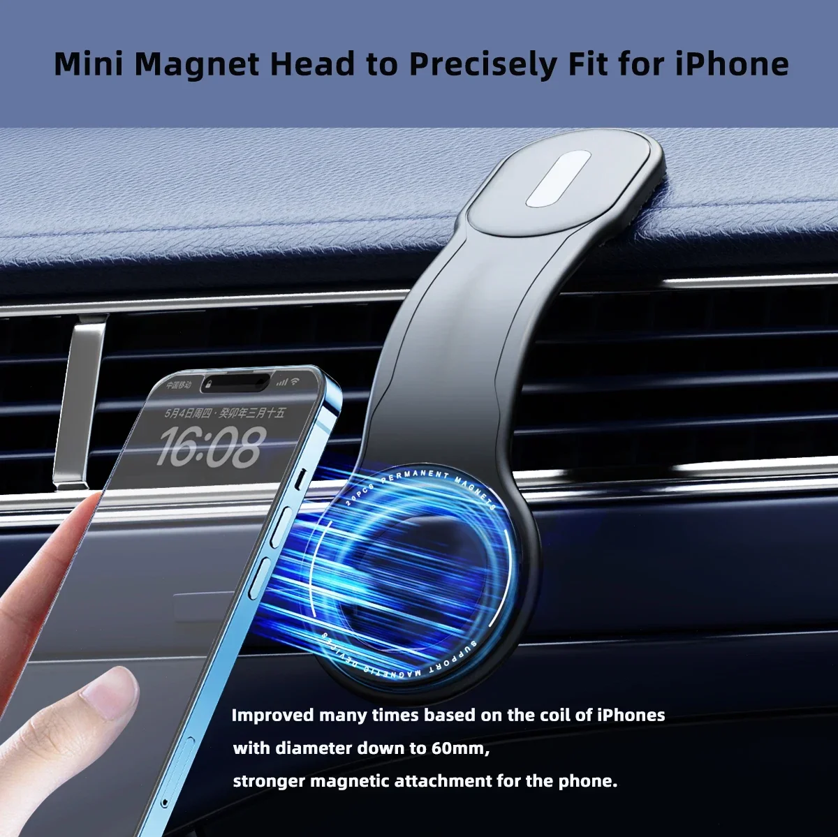 Phone Holder Car Magnetic Mobile Support For The Car Cell Phone Holder For Dashboard Vent Windshield Foldable Cellphone Bracket