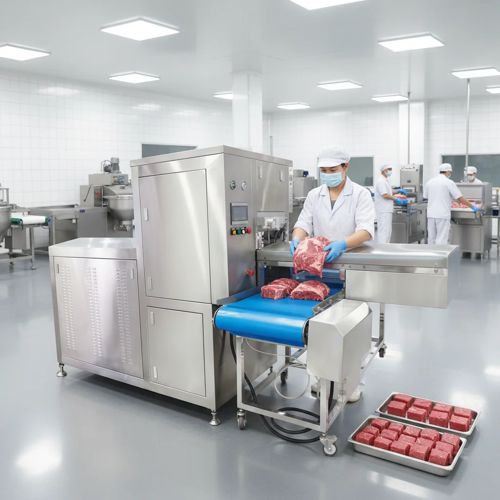 2026 New Kessler Automatic 3D Meat Forming Machine Hydraulic 304 Stainless Steel Frozen Beef Pork Shaping Press 5-6 Sets/Minute