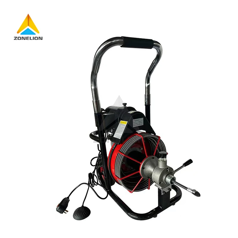 High Strength Density Solid Cable Electric Outdoor Stage Sewer Pipe Snake Auger Cleaner Drain Cleaning Equipment Tool Machine
