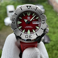 STEELDIVE Men Sport Watch 42.2mm Automatic Mechanical Wristwatch Diver 20Bar Waterproof C3 Luminous Sapphire NH35 Monster Dial