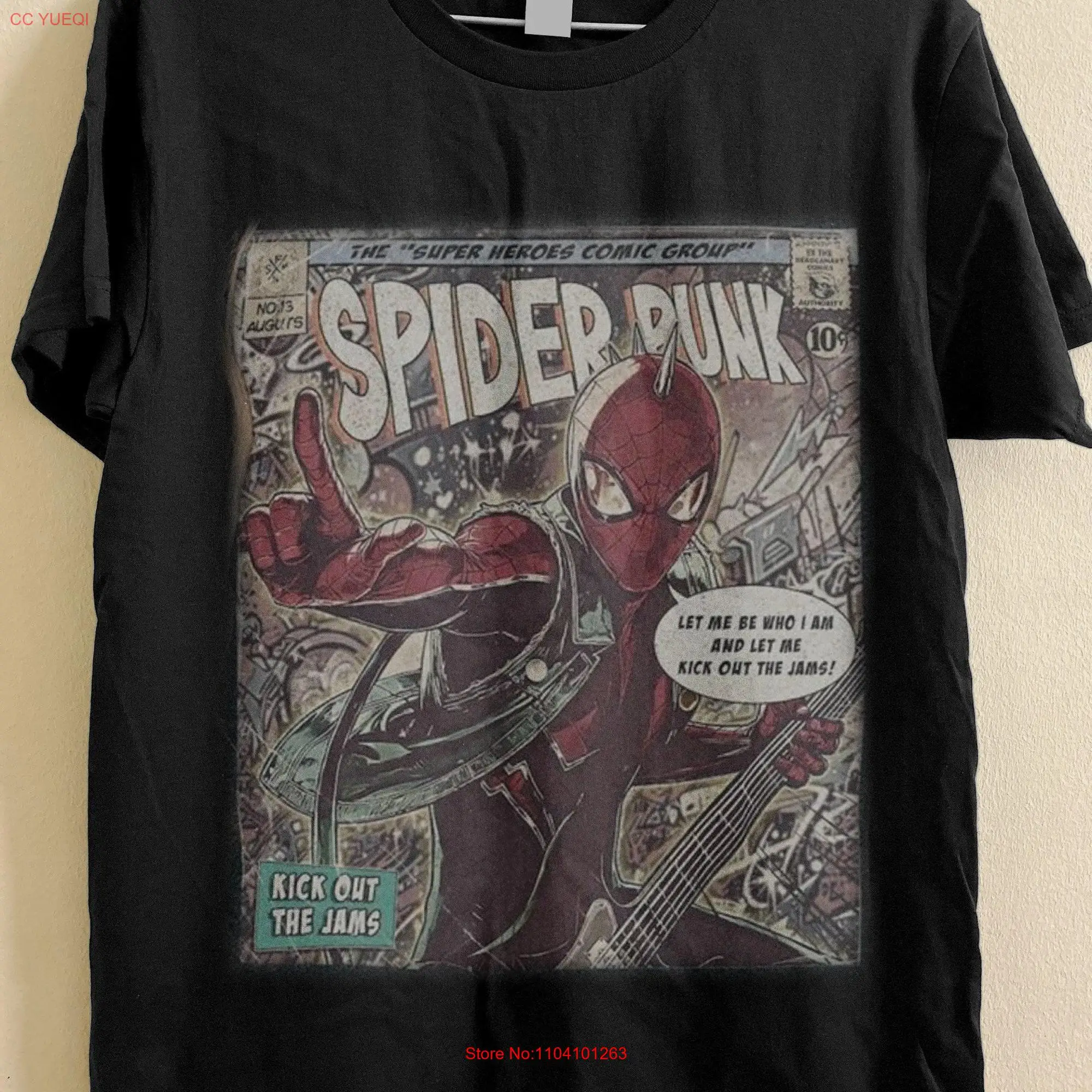 Spider Punk Comic Man Across The Classic SweaT T Shirt Retro Spjdeman verse  long or short sleeves