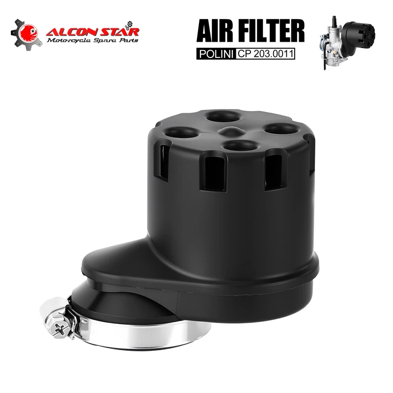 El filtro de plástico negro Alconstar contiene para carburador PWK PE 2011900 Polini Cp 19 carburador Polini 15/17,5/19/21/23/24mm