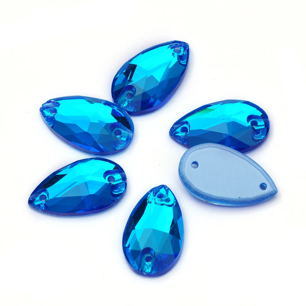 Pubrilex Electric Blue DeLite Aufnähbare Kristall-Glitzersteine für Bastelmaterialien, Kleidung, Schmuckdekoration – Detail 5