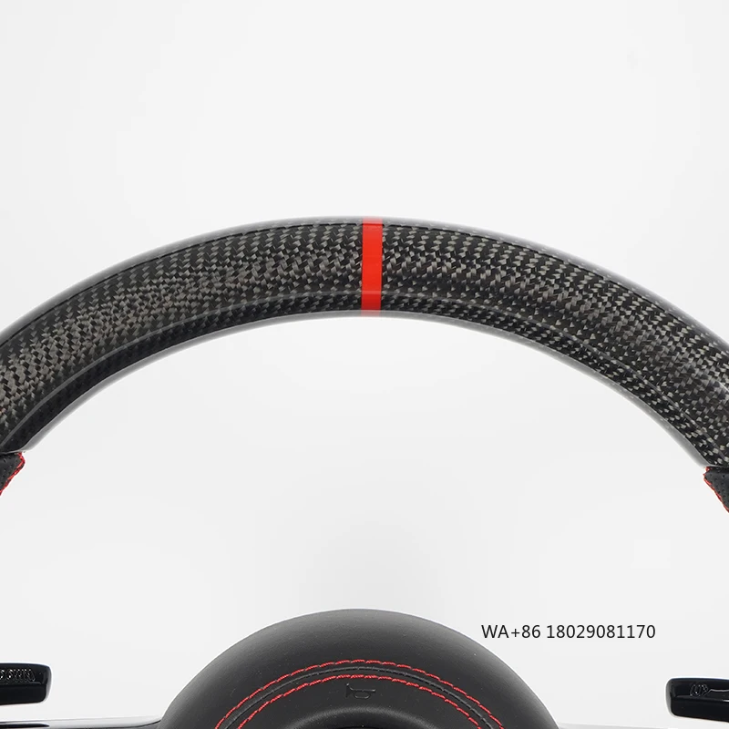 C217 W211 W212 W221 W222 S63 C63 GLA45 C43 SLC لـ - W204 W205 CLA GLA 45 عجلة قيادة من ألياف الكربون #2
