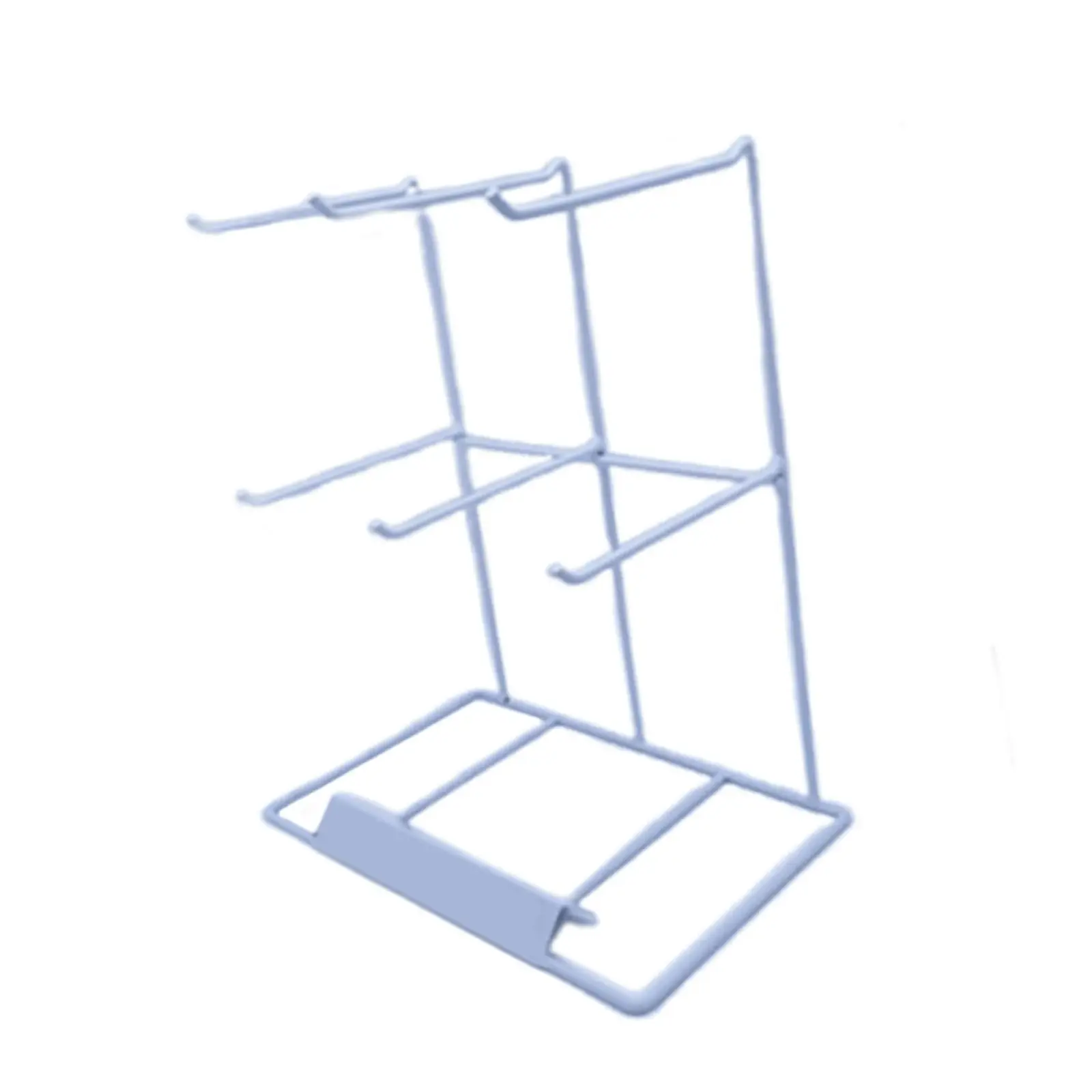 Jewelry Organizer Hanger Metal Large Capacity Storage Rack Jewelry Holder for Pendant Bracelet Ear Hooks Keychains Countertop