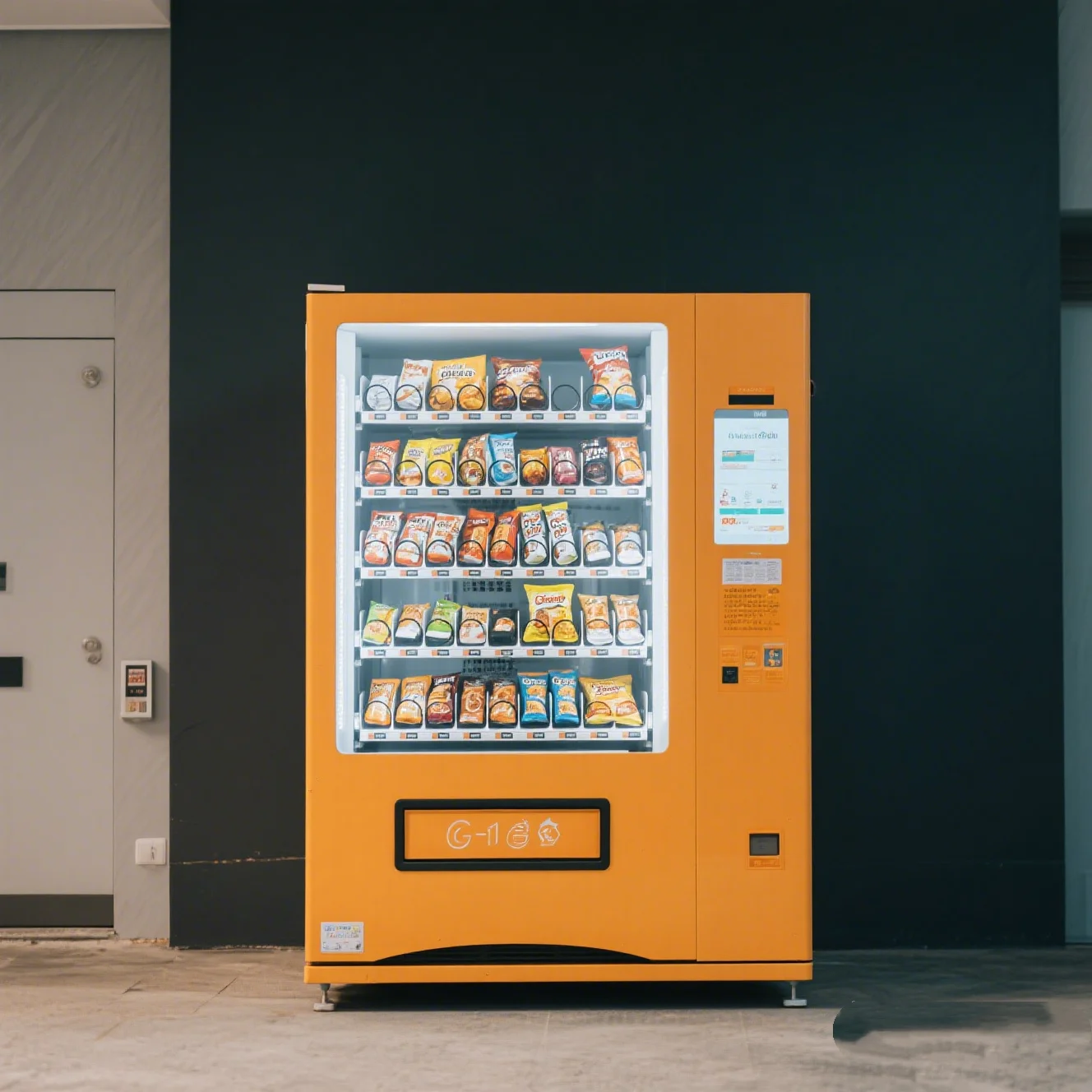 Low Energy Consumption Large Capacity Fresh Food Vending Machine With Touch Screen And Refrigeration Function