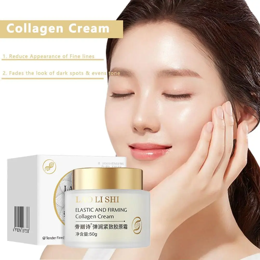 

Collagen Protein Cream For Face Moisturizing Lightens Fine Lines, Tightens And Brightens Skin Care Anti-Agin Firming Skin U L8E2